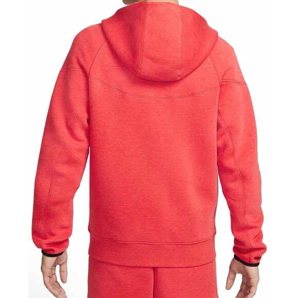 Nike Tech Fleece Full Zip Hoodie Light University Red Mens Sz Sm Tall FB7921-672 - Picture 2 of 8